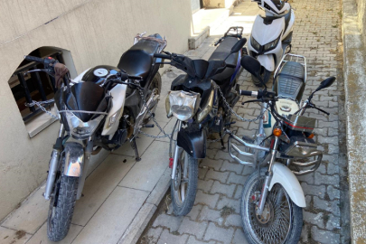 Çalıntı Motosikletler Yakalandı